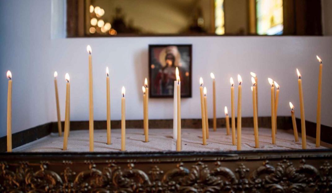 Orthodox Church candles