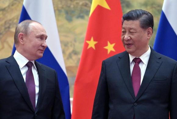 Source: Vladimir Putin and Xi Jinping in Beijing, Feb 4, 2022 ©Reuters