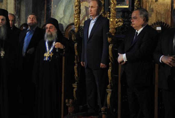 Source: Russian President Vladimir Putin visits Mount Athos / REUTERS